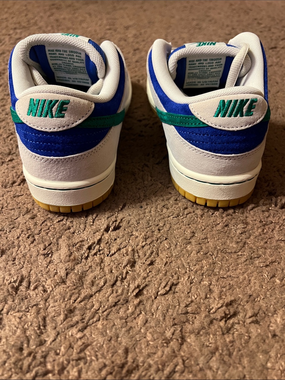 NEW Nike SB Dunk Low Pro Hyper Royal Malachite Size 7.5 HF3704-001 - Picture 4 of 7